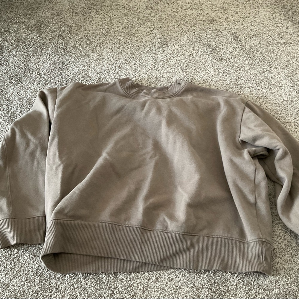 Casual Tan Sweatshirt